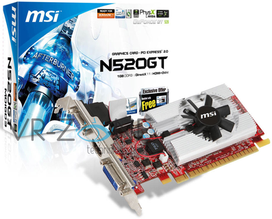 MSI GeForce N520GT (NVIDIA GeForce GT 520)